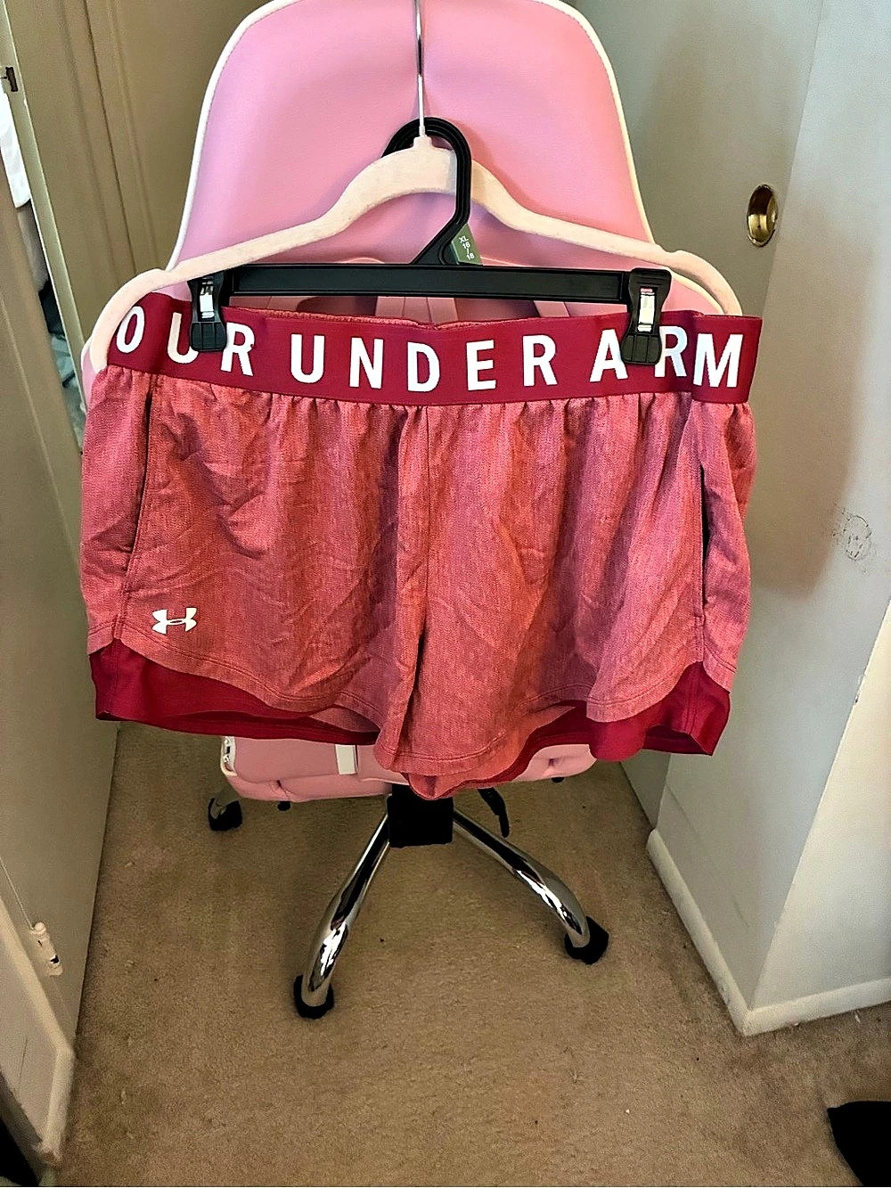 Under Armour pink athletic shorts - 1x